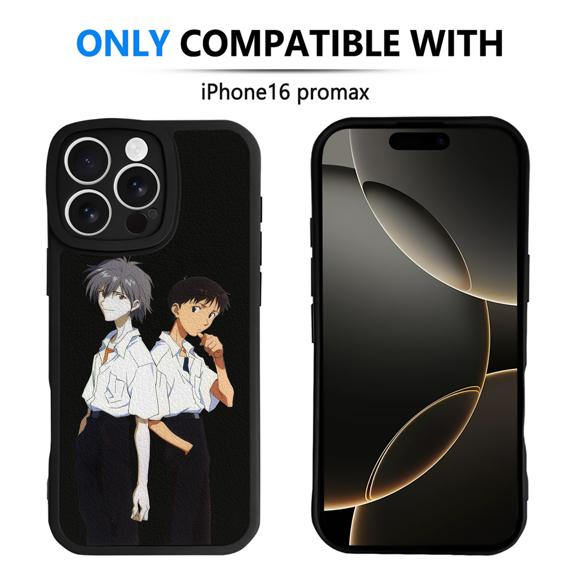 （画像用） EVA 新世紀エヴァンゲリオン 【iPhone 16シリーズ対応】シリコンスマホケース（レザー調） 材質：シリコン
